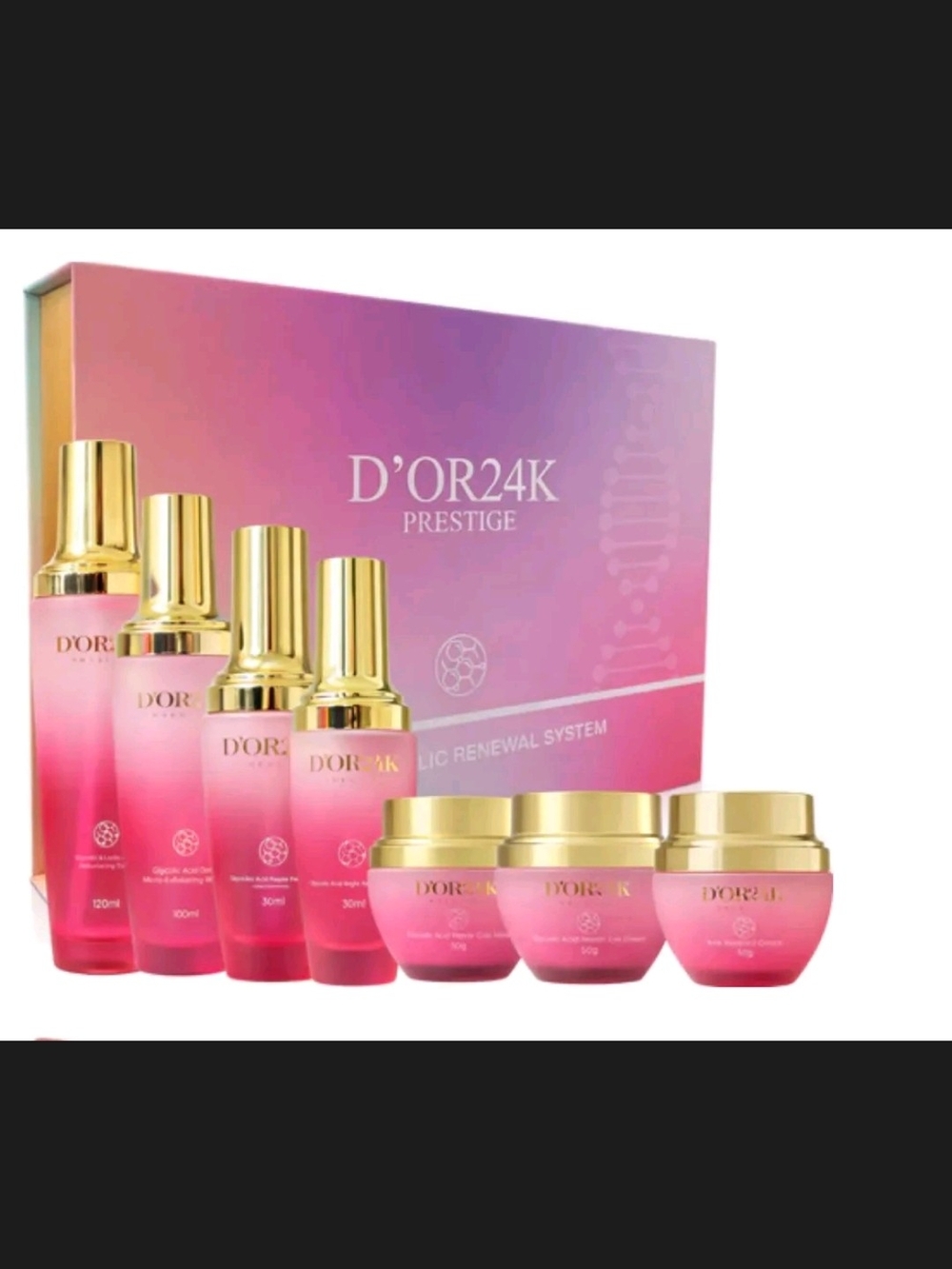D’OR24K PRESTIGE THE RICE RADIANCE RITUAL – 7 PIECE LUXURY SKINCARE COLLECTION